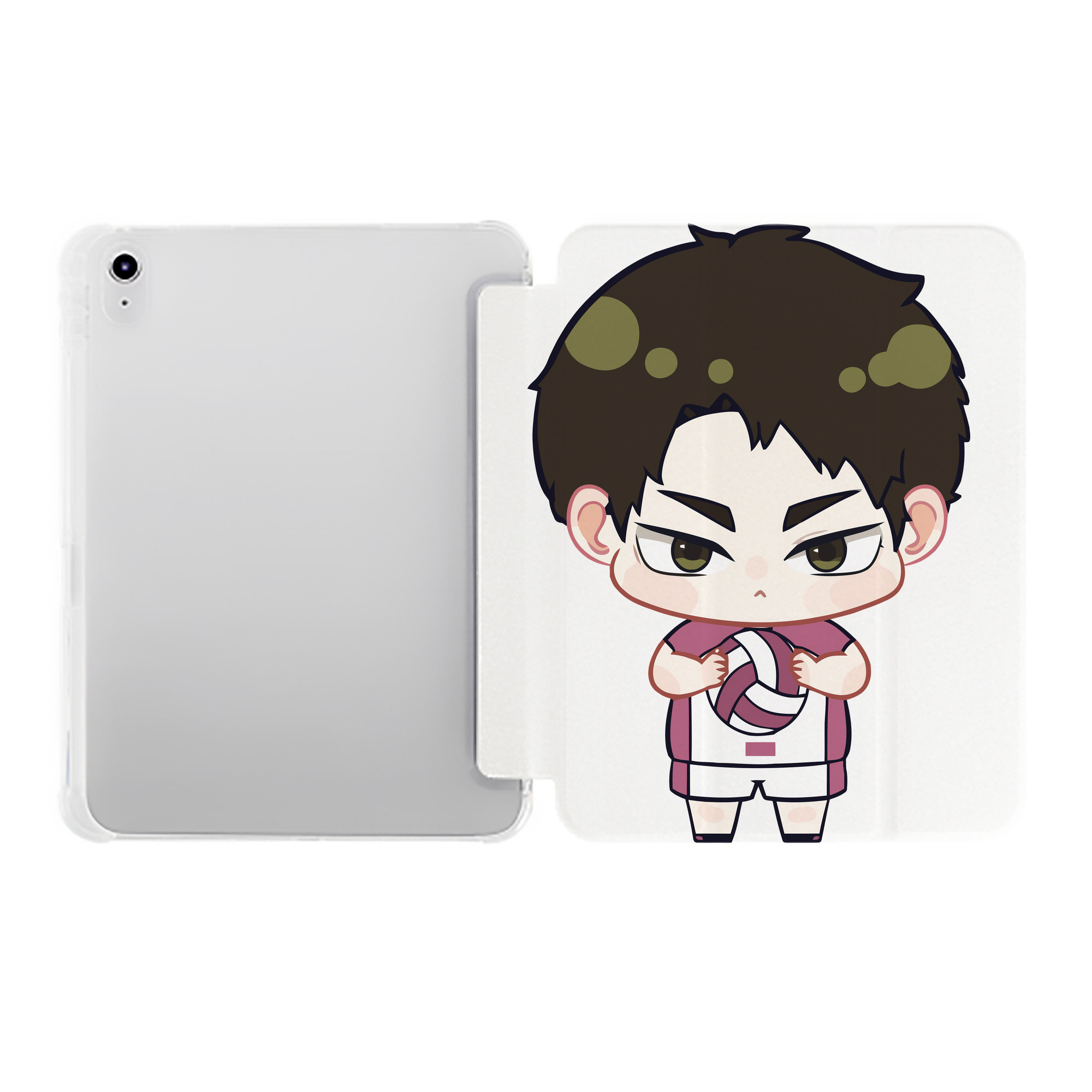 （画像用） ハイキュー!! Haikyu!! IPad ケース ペン収納付き 三つ折りスタンド PUレザー×シリコン 対応機種9.5/10.5/10.9インチ